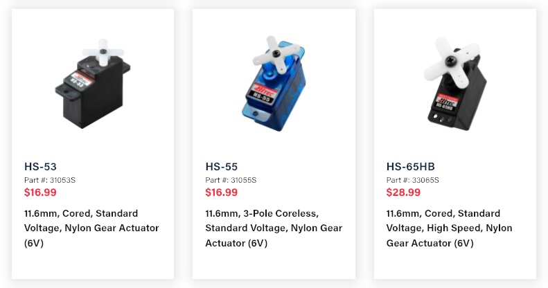 Diverse Product Line section of the Hitec site, featuring the Unmanned / Drone application tile with a drone product photograph.