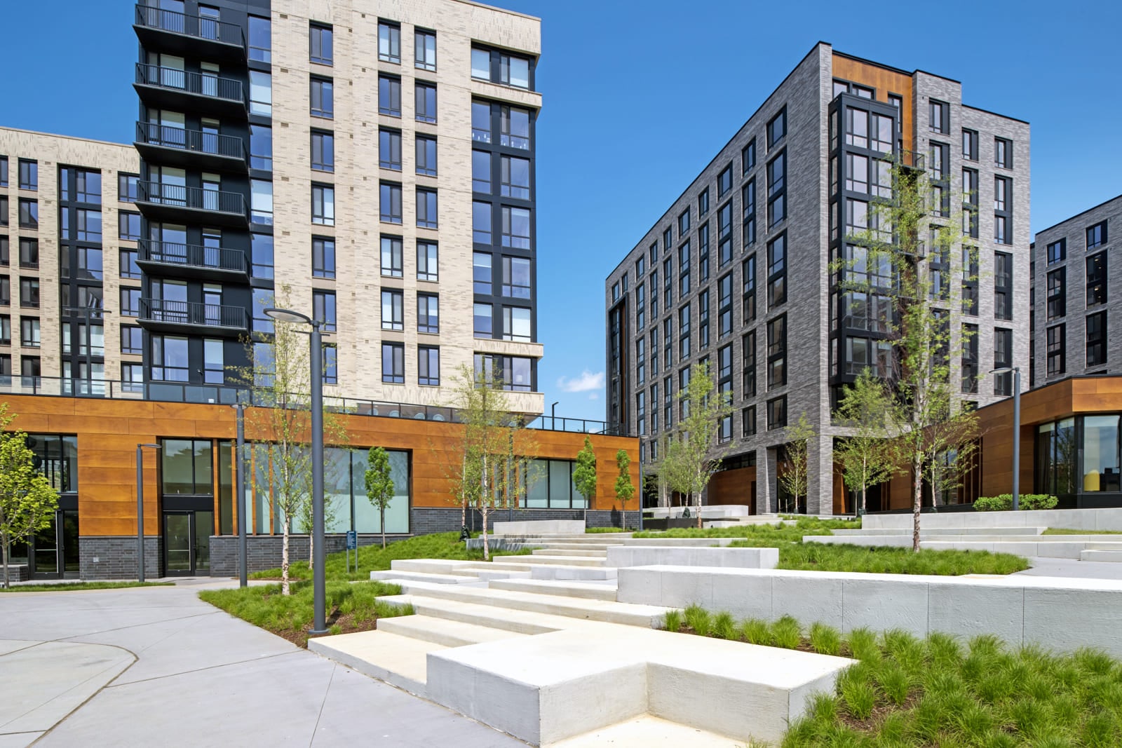 Banner Lane public realm project photograph.